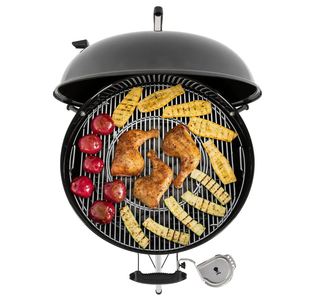 NEU für 2026 Ocean Blue Weber Mastertouch C-5755 Holzkohle-Kugelgrill