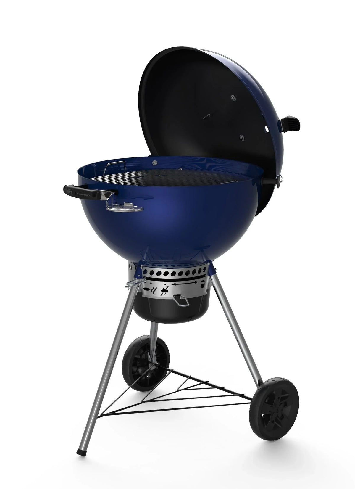 NEU für 2026 Ocean Blue Weber Mastertouch C-5755 Holzkohle-Kugelgrill
