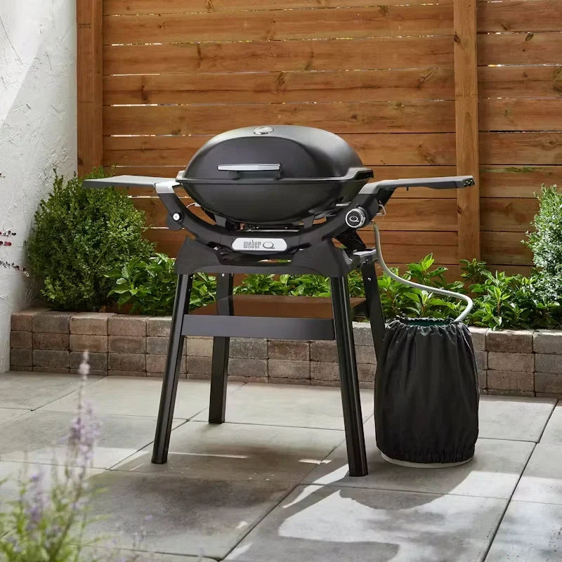 Weber Q2200N Gasgrill mit Compact Stand und Seitenablagen