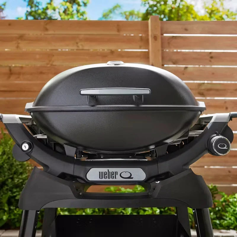Weber Q2200N Gasgrill mit Compact Stand und Seitenablagen