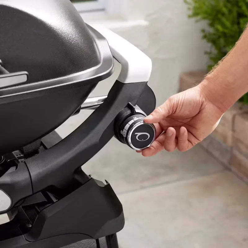 Weber Q2200N Gasgrill mit Compact Stand und Seitenablagen