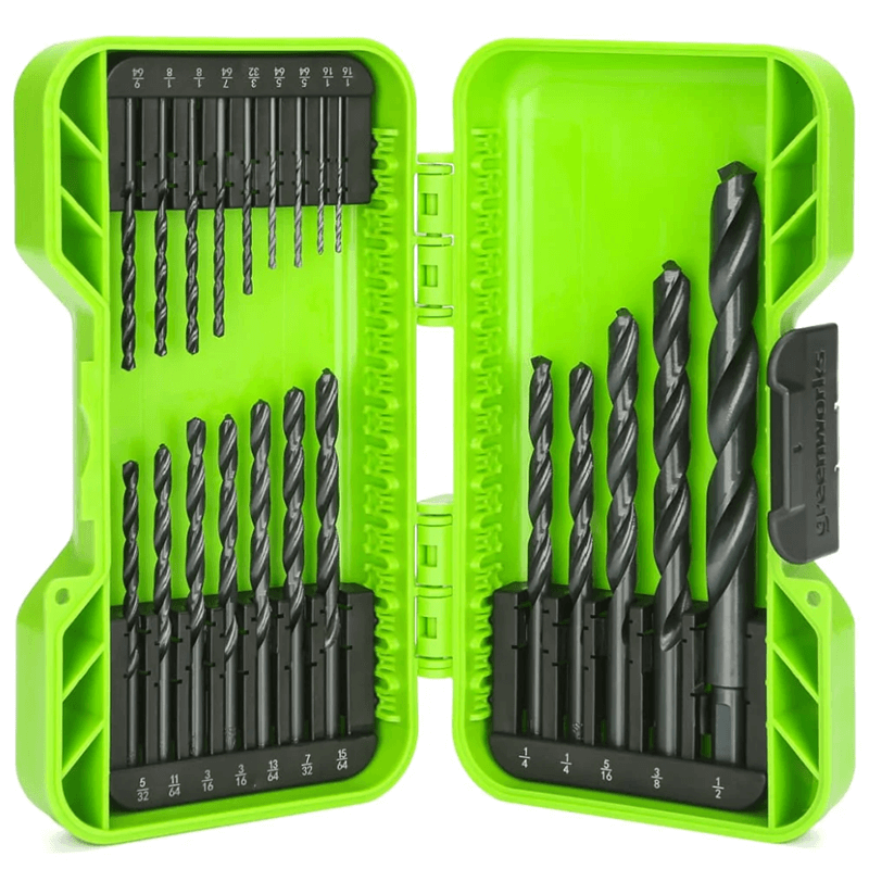 21-teiliges Bohrer-Set, schwarz oxidiert