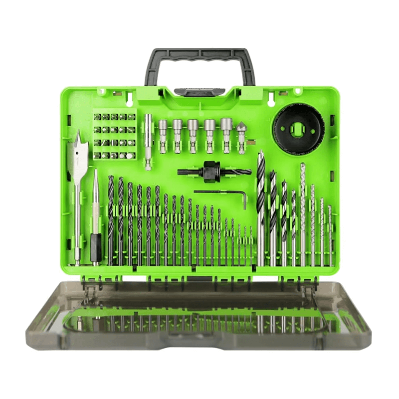 60-teiliges Multi-Material Bohrer- und Schrauber-Set