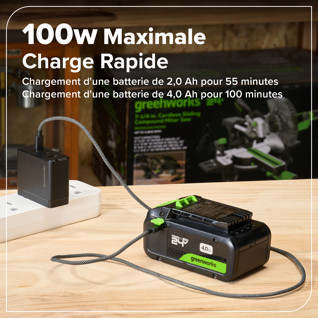 24V Akku-Bohrschrauber und 6,5-Zoll-Kreissägen-Set – Inklusive (2) 2,0Ah USB-C Akkus & 65W USB-C Schnellladegerät