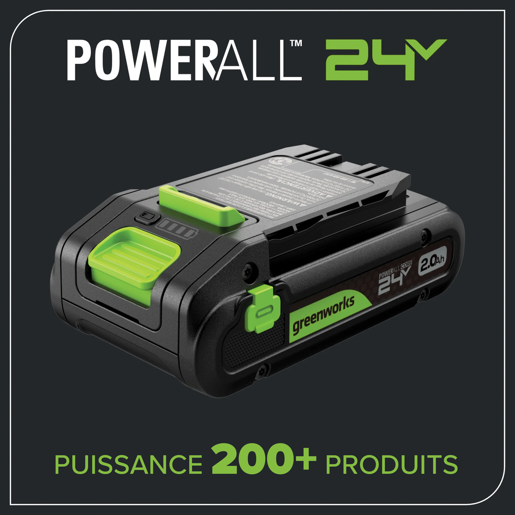 24V Akku-Bohrschrauber 1/2" 400 in/lbs. – Inklusive 2,0 Ah USB-C Akku und 30W USB-C Schnellladegerät