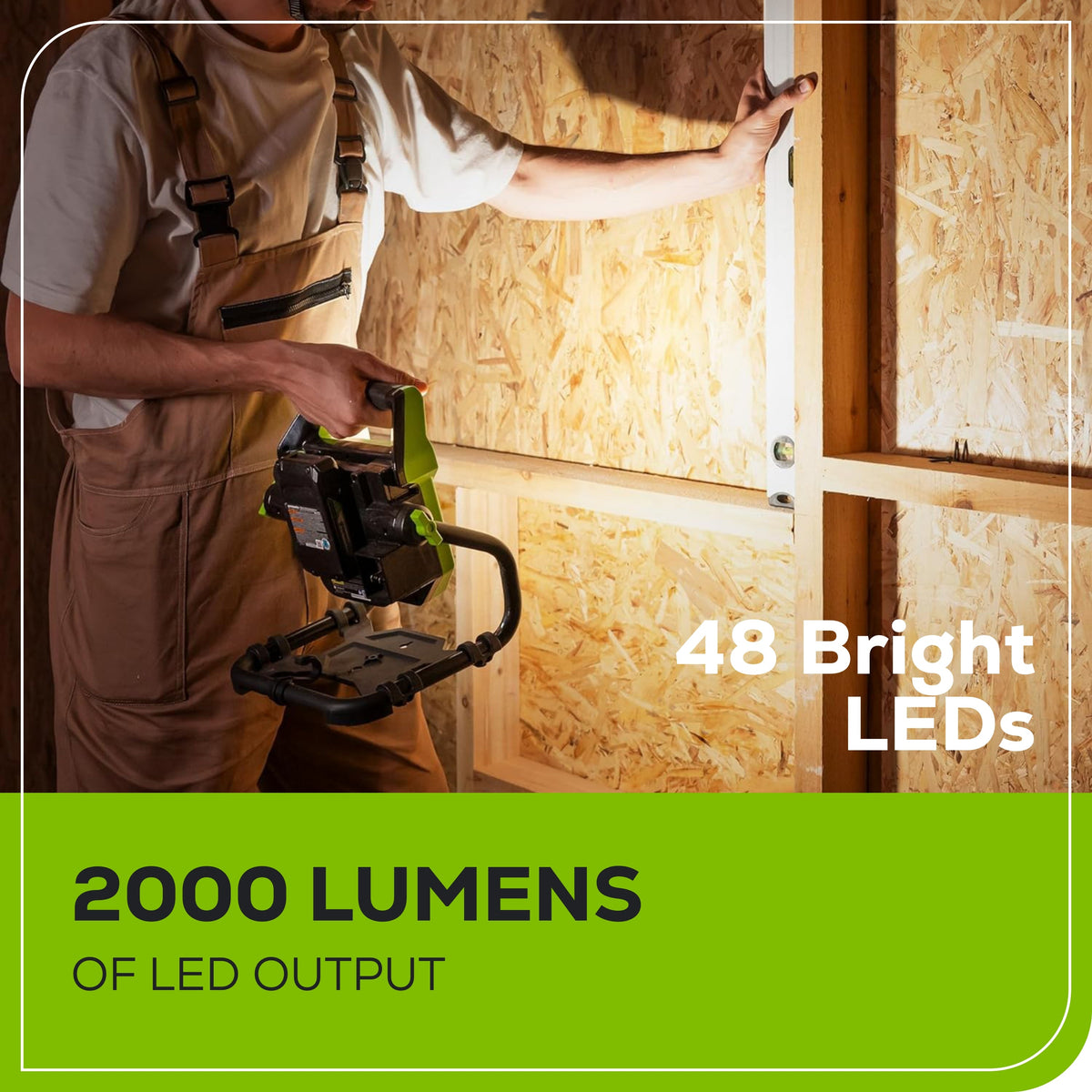 24V AC/DC 2000 Lumen LED Arbeitsleuchte (nur Gerät)