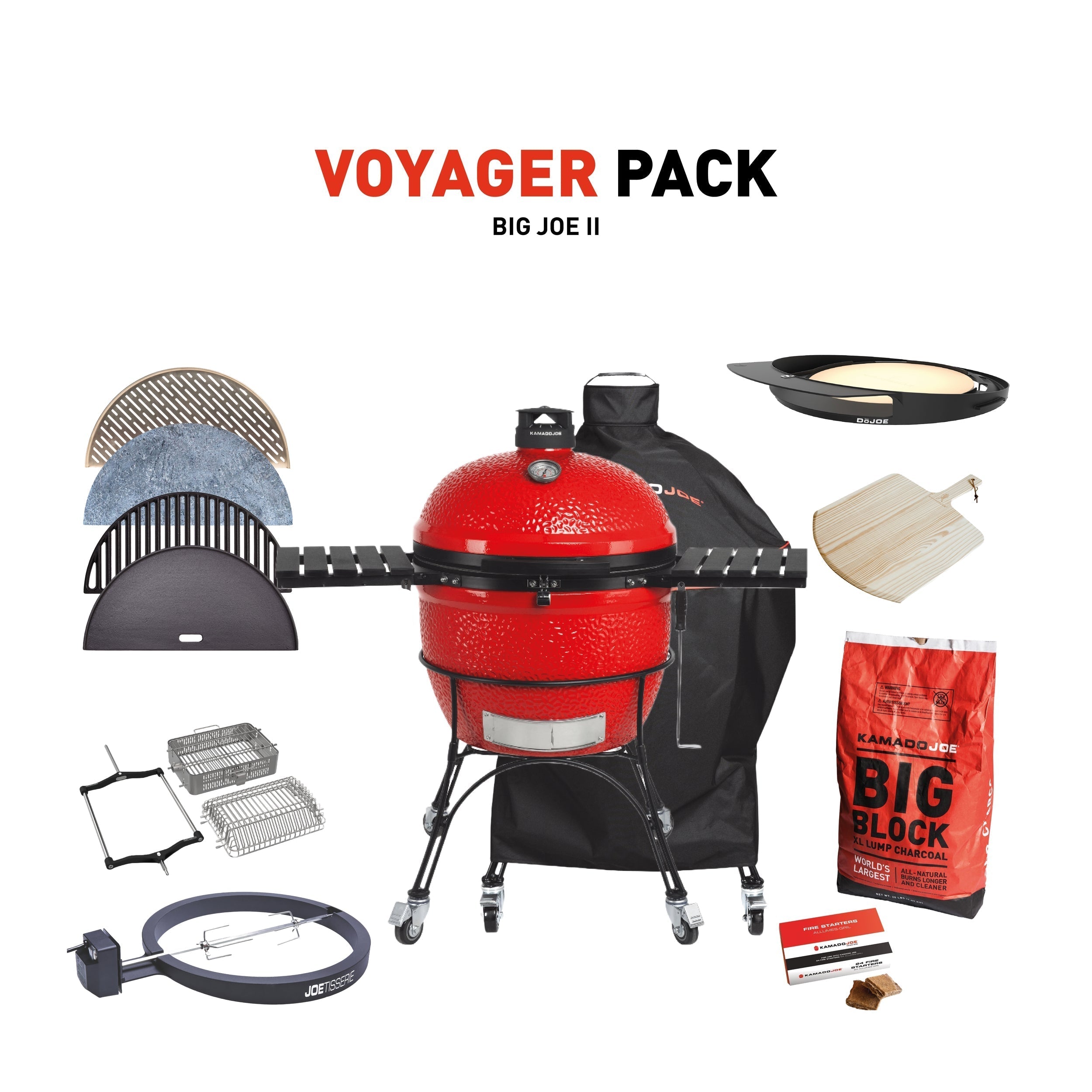 Kamado Joe Big Joe II mit Voyager Pack