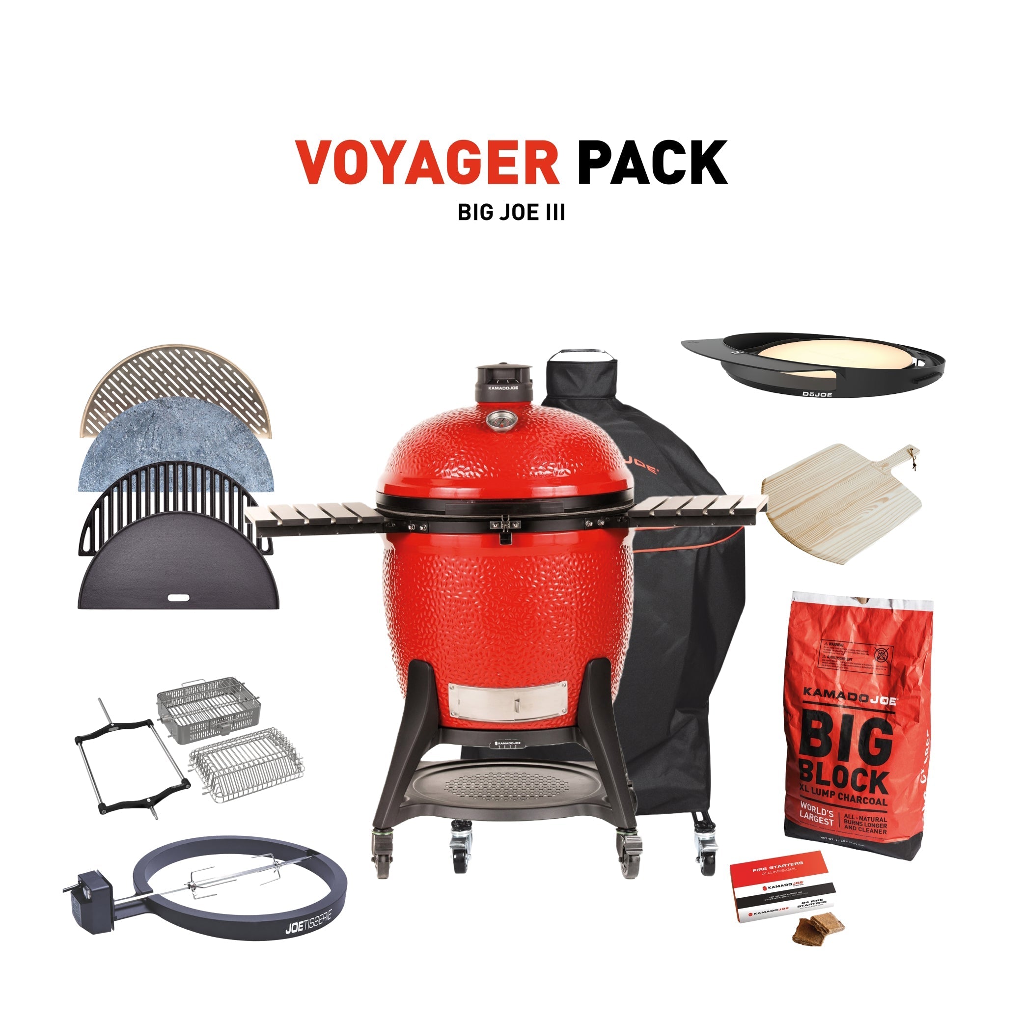 Kamado Joe Big Joe III mit Voyager Pack