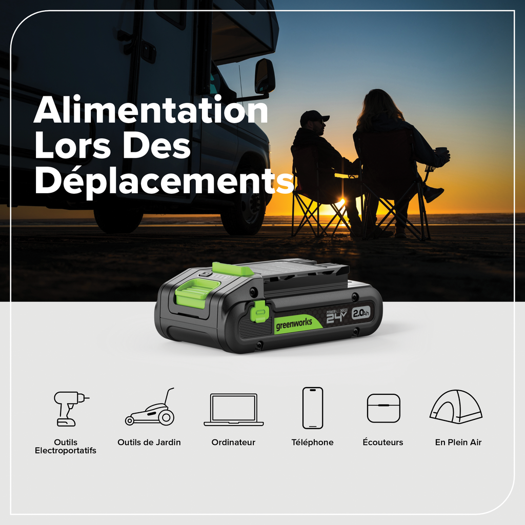 24V Akku-Bohrschrauber 1/2" 400 in/lbs. – Inklusive 2,0 Ah USB-C Akku und 30W USB-C Schnellladegerät