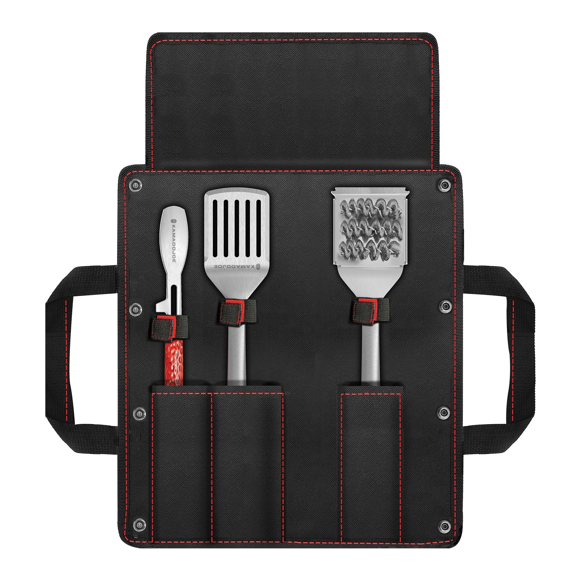Kamado Joe Grilling Tool Kit w/ Case (Grill brush, tongs and spatula)
