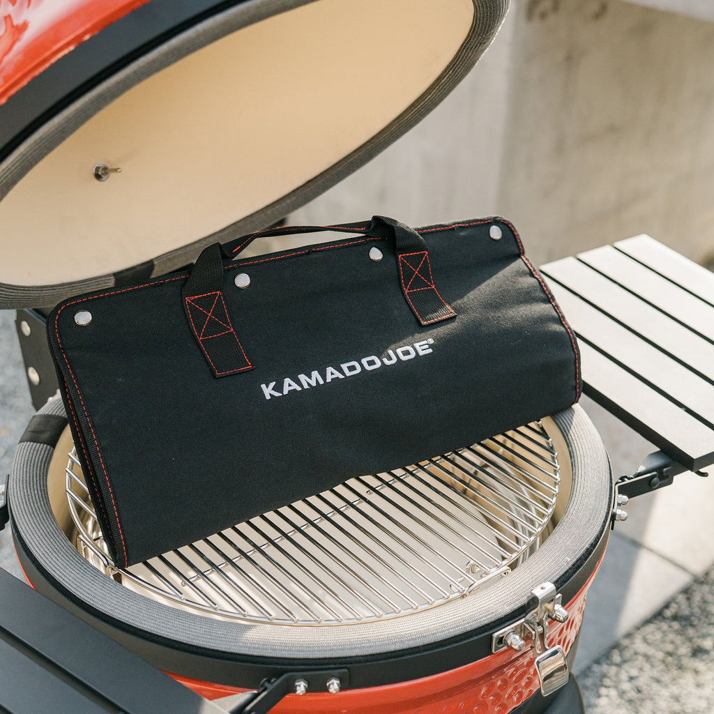 Kamado Joe Grillwerkzeug-Set mit Tasche (Grillbürste, Zange und Spatel)