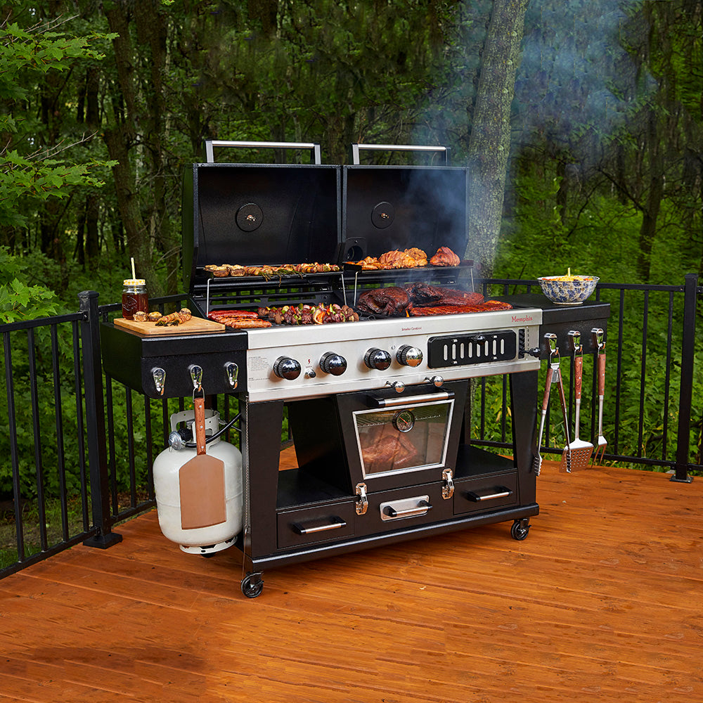 Pit Boss Memphis Ultimate Combo Smoker Grill mit Abdeckung + Regler