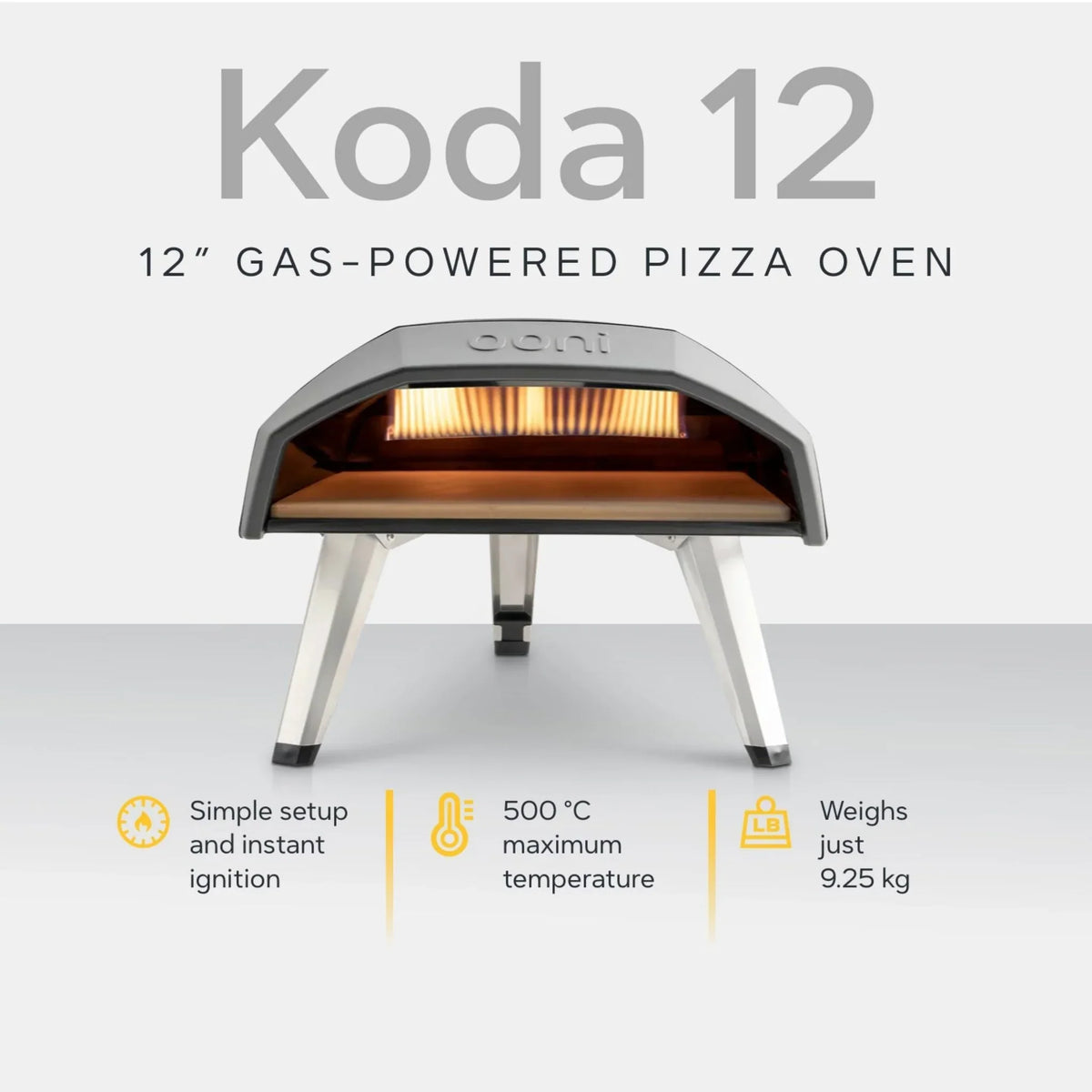 Ooni Koda 12 Gasbetriebener Outdoor-Pizzaofen