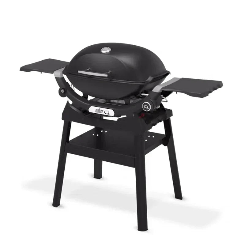 Weber Q2200N Gasgrill mit Compact Stand und Seitenablagen