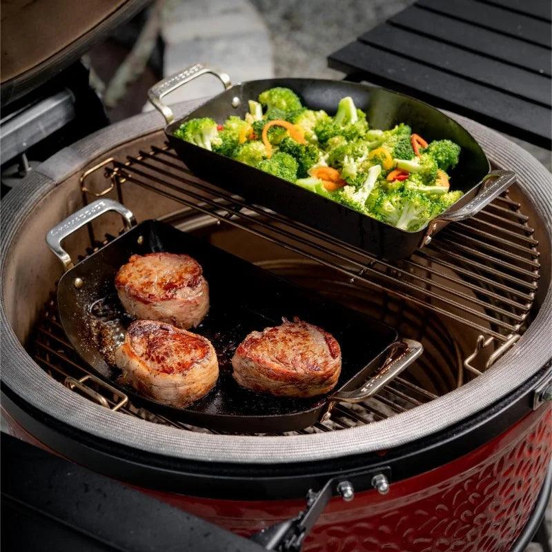 Kamado Joe Karbon Stahl Halbmond-Pfannenset