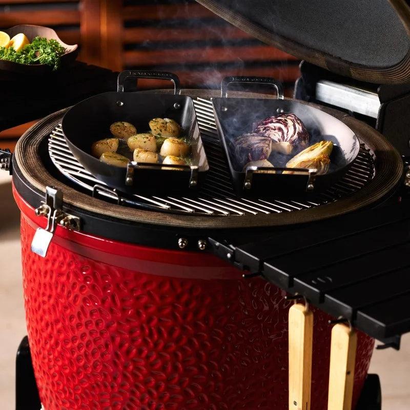 Kamado Joe Karbon Stahl Halbmond-Pfannenset