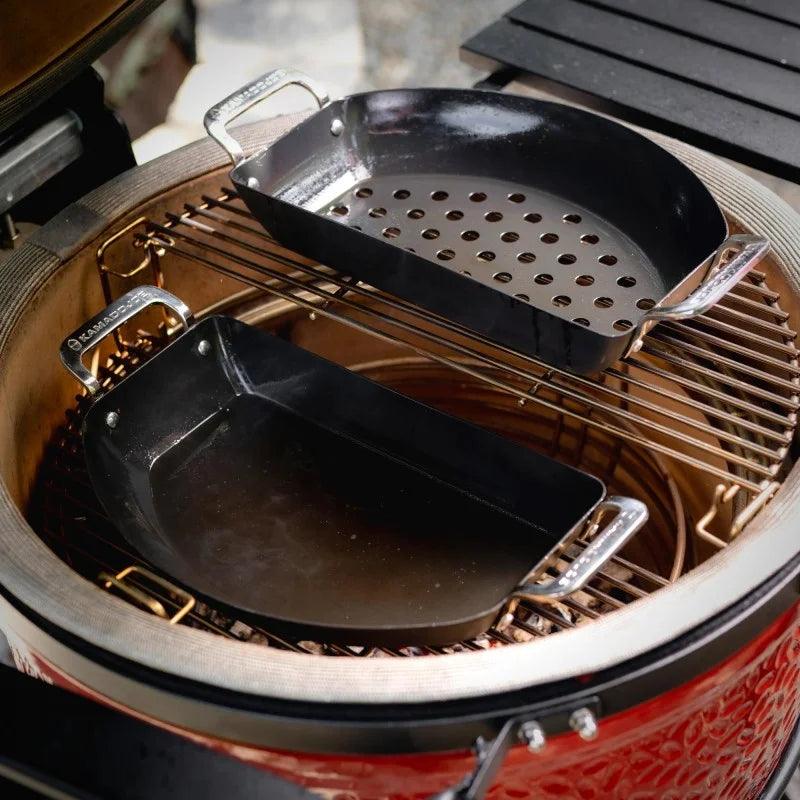 Kamado Joe Karbon Stahl Halbmond-Pfannenset