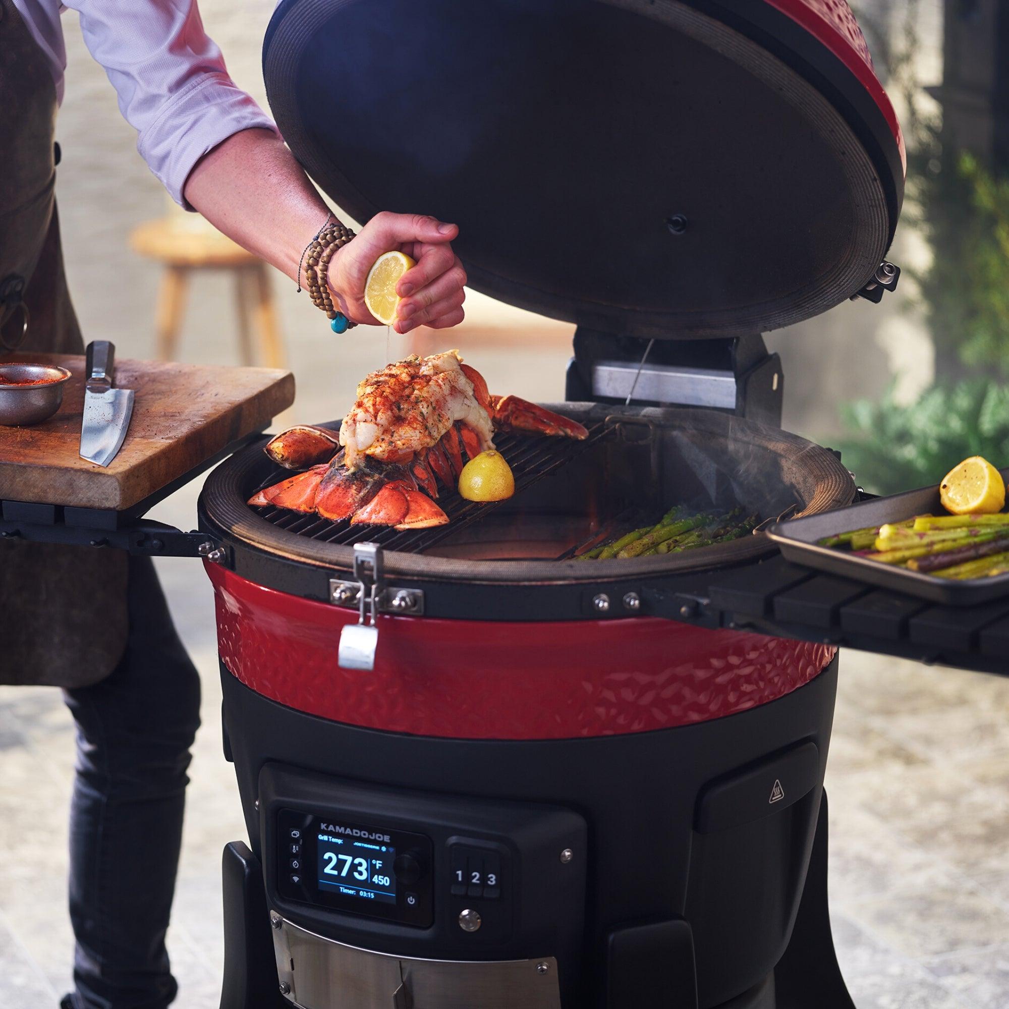 Kamado Joe Classic Konnected Joe – Digitaler Holzkohlegrill und Smoker