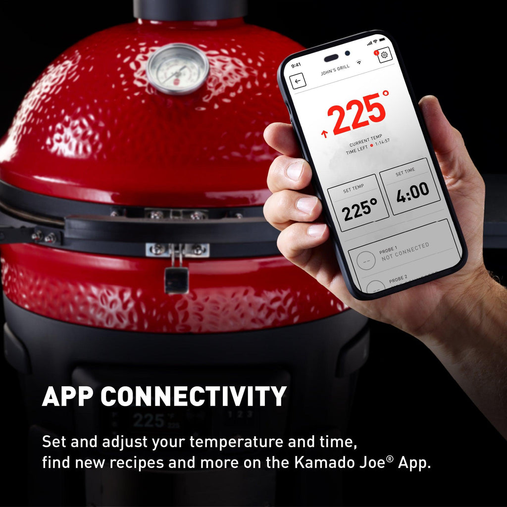 Kamado Joe Classic Konnected Joe – Digitaler Holzkohlegrill und Smoker