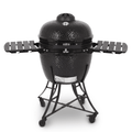 Pit Boss K24 24 (60cm) Schwarzer Keramik-Kamado-Grill mit Abdeckung