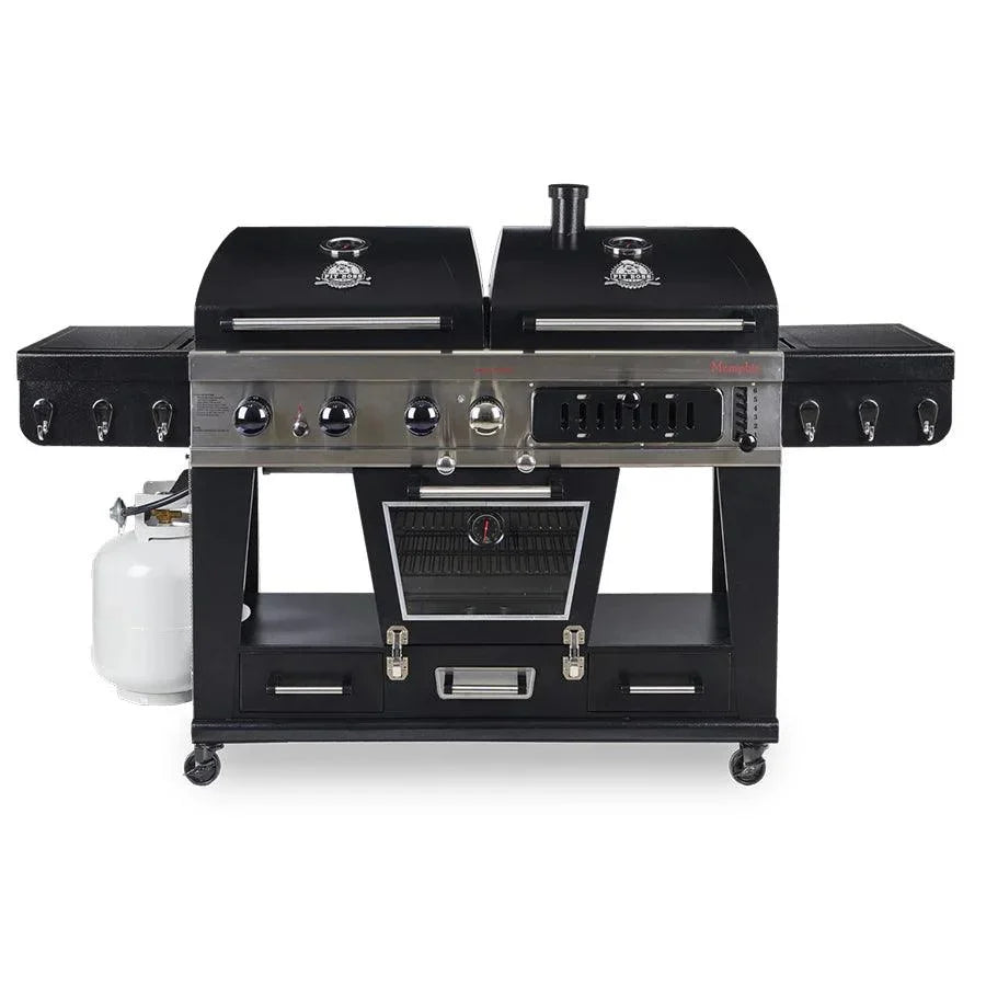 Pit Boss Memphis Ultimate Combo Smoker Grill mit Abdeckung + Regler