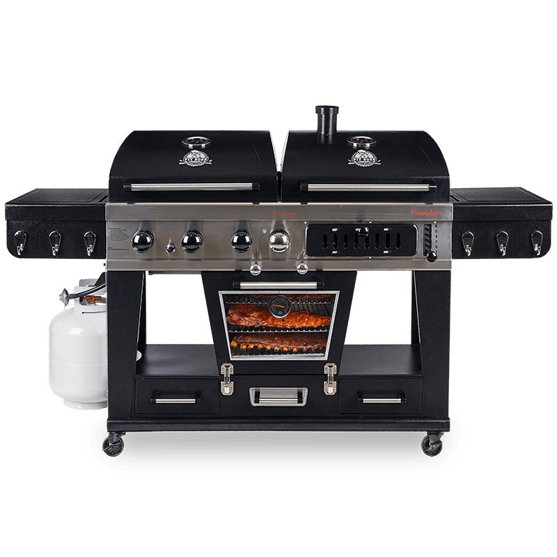 Pit Boss Memphis Ultimate Combo Smoker Grill mit Abdeckung + Regler