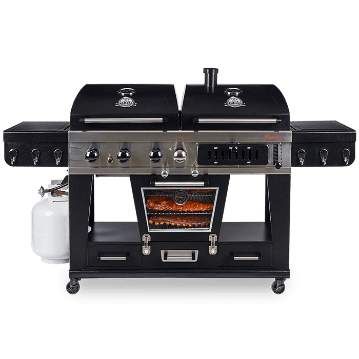 Pit Boss Memphis Ultimate Combo Smoker Grill mit Abdeckung + Regler