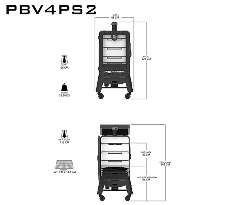 Pit Boss Pro Series 4 Vertikaler Pelletsmoker
